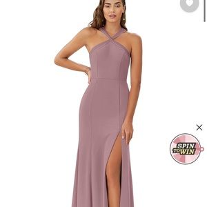 Azazie Dusty Rose Bachelorette Dress size A 0